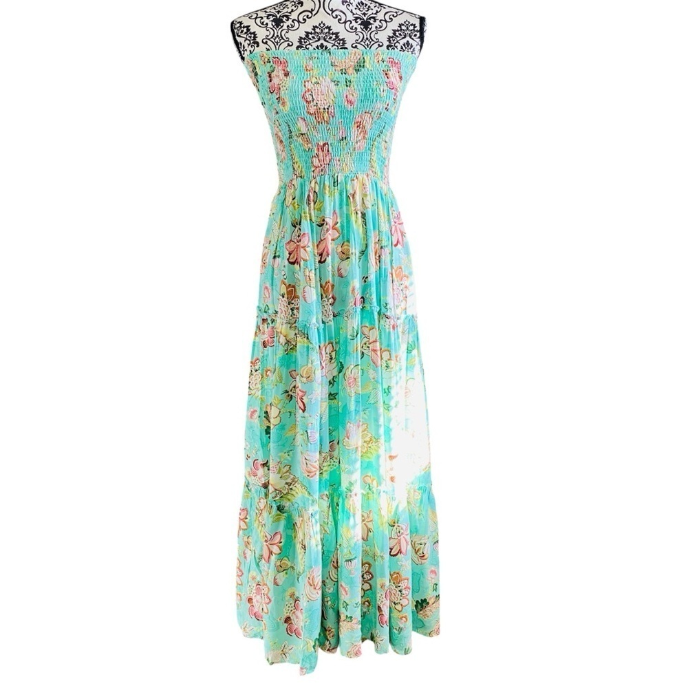 Sunday Mi Amor Floral Sleeveless Sundress Sz-Medium